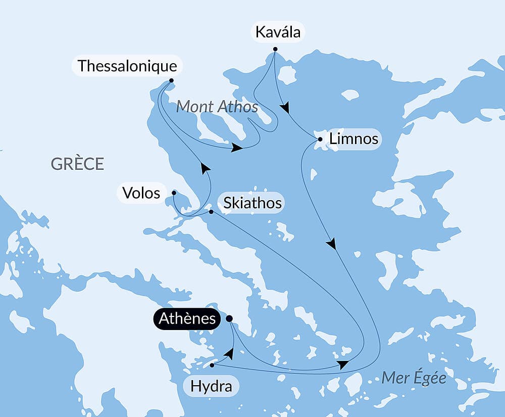 Les îles grecques avec Nemanja Radulovic et ses amis