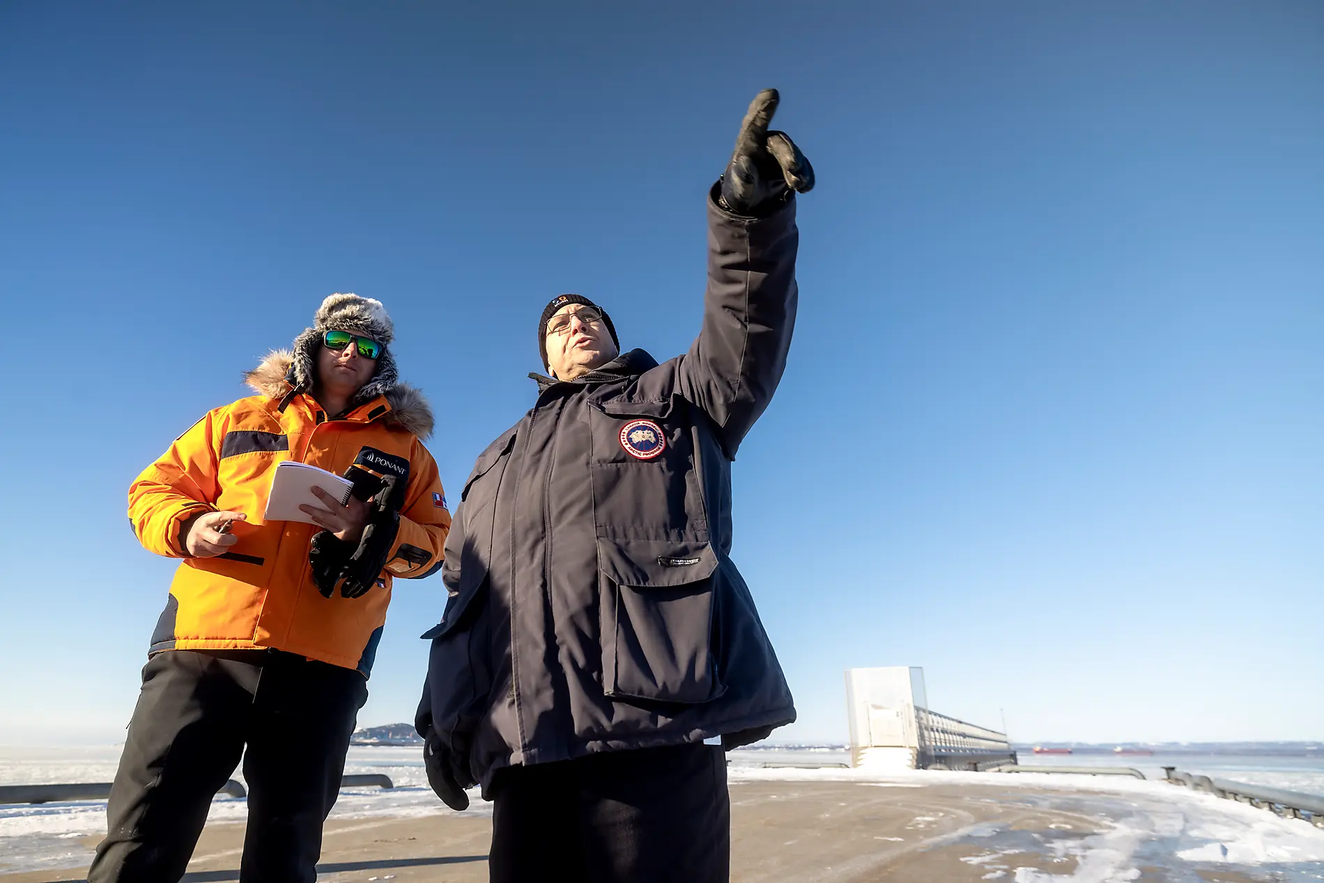Le fleuve Saint-Laurent au cœur de l'hiver boréal